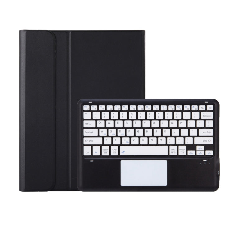 For Honor MagicPad 2 12.3 AH22-A Ultra-thin Detachable Bluetooth Keyboard Leather Tablet Case with Touchpad(Black White)
