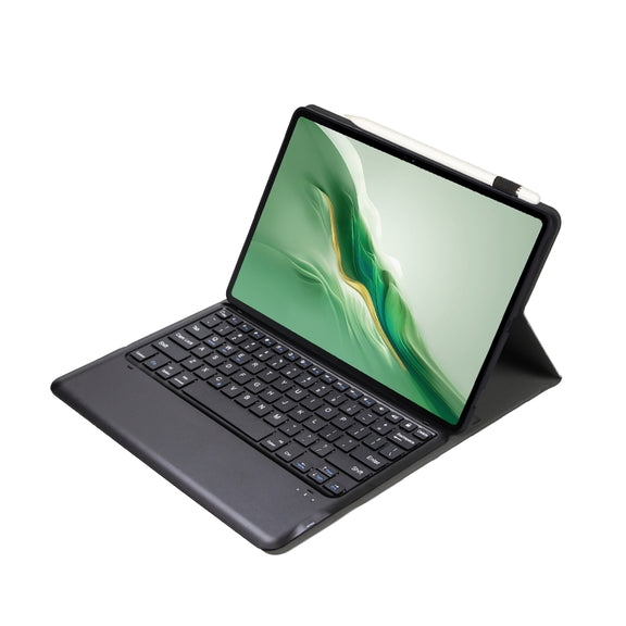 For Honor MagicPad 2 12.3 AH22 Ultra-thin Detachable Bluetooth Keyboard Leather Tablet Case(Black)