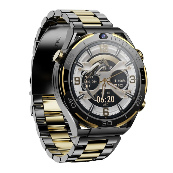 T7 1.508 inch 4G LTE Android 10 Smart Watch, 6GB+128GB, MTK6762 Octa Core, Support Heart Rate / Blood Oxygen(Gold)
