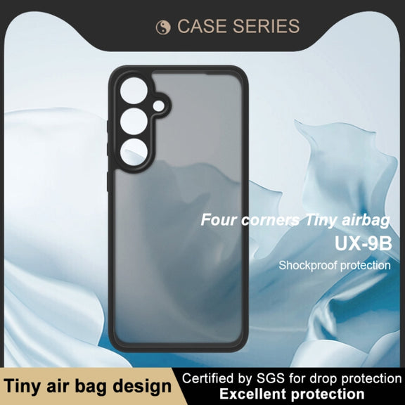 For Samsung Galaxy S24 FE 5G imak UX-9B Series Four Corners Tiny Airbag Shockproof Phone Case(Black)