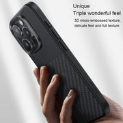 For iPhone 16 Pro Max Benks Montage MagSafe Kevlar Fiber Phone Case(Black)
