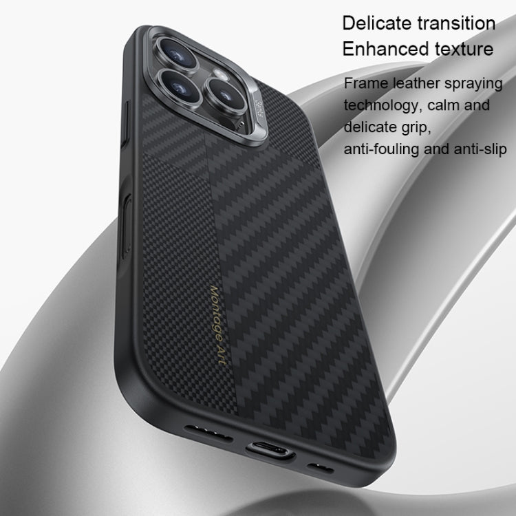 For iPhone 16 Pro Benks Montage MagSafe Kevlar Fiber Phone Case(Black)