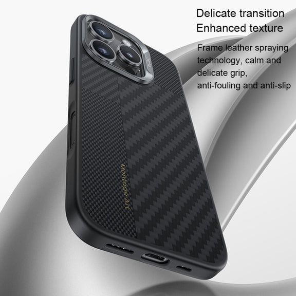 For iPhone 16 Pro Max Benks Montage MagSafe Kevlar Fiber Phone Case(Black)