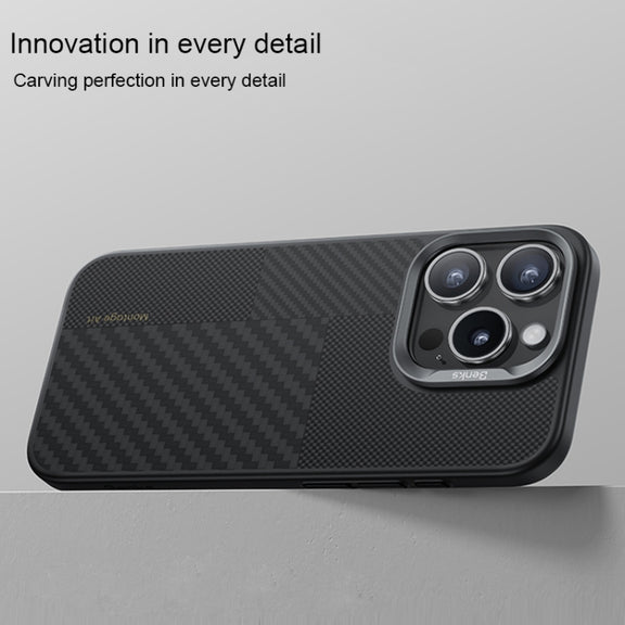 For iPhone 16 Pro Benks Montage MagSafe Kevlar Fiber Phone Case(Black)