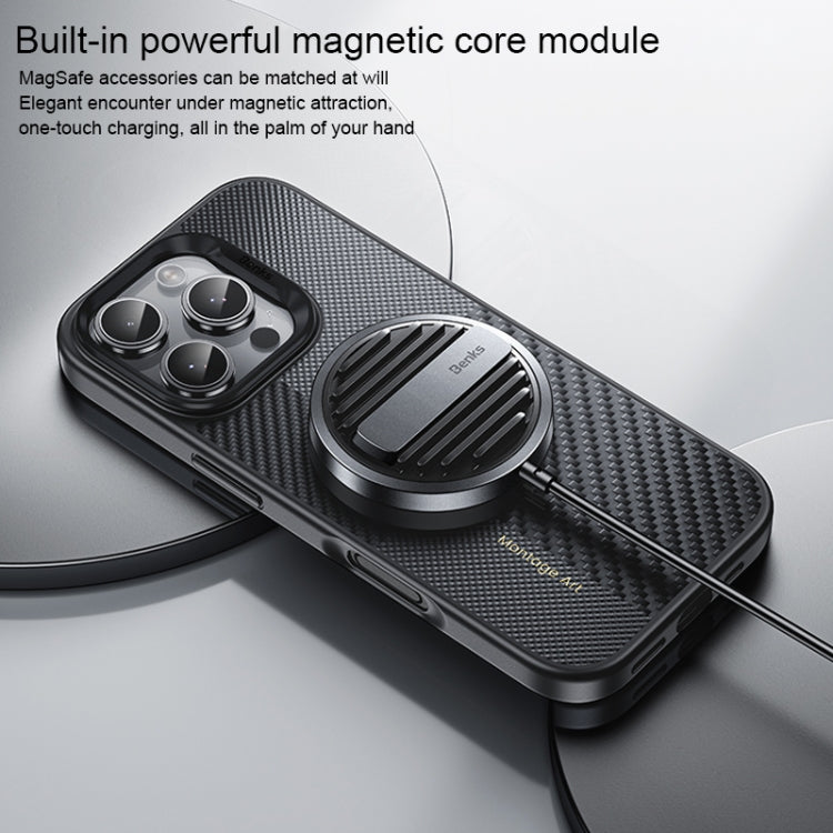 For iPhone 16 Pro Max Benks Montage MagSafe Shockproof Phone Case(Black)