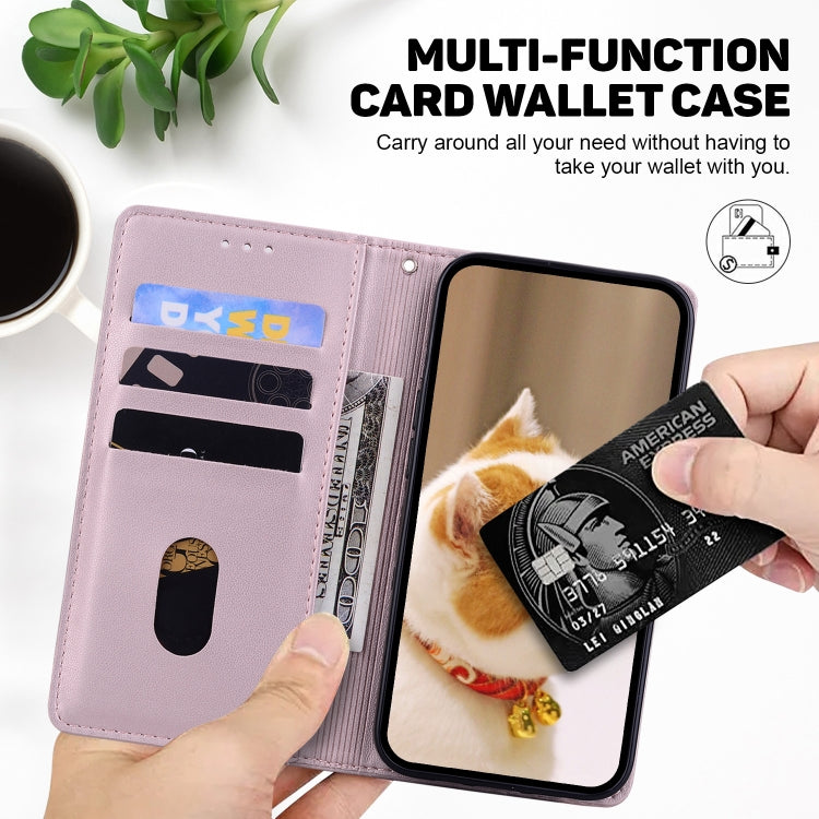 For Redmi K70 / K70 Pro Cute Cats RFID Leather Phone Case(Rose Gold)