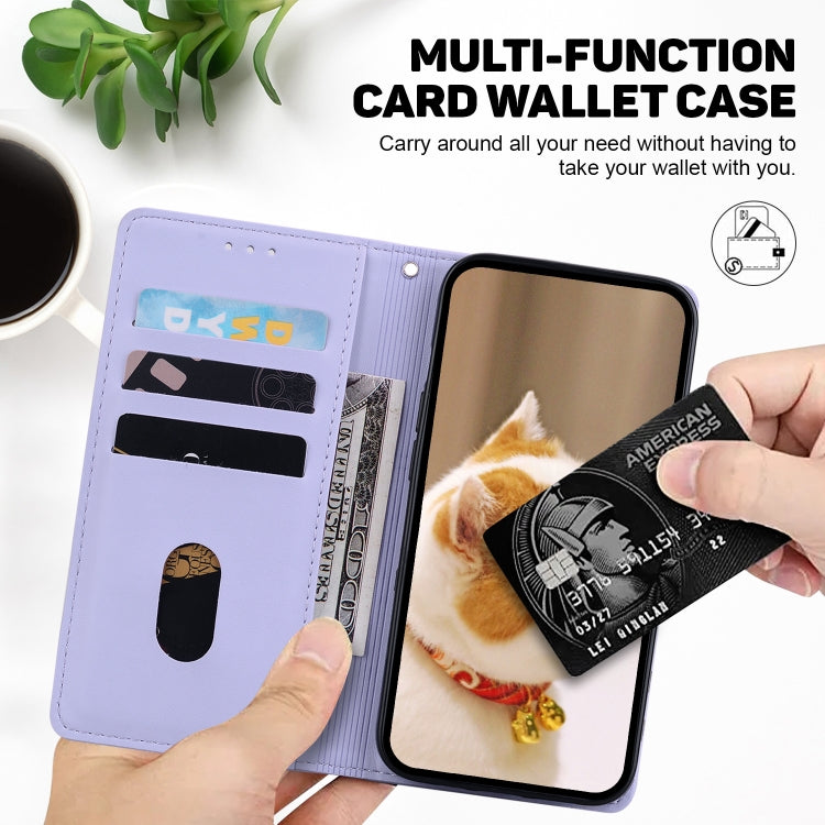 For Redmi K70 / K70 Pro Cute Cats RFID Leather Phone Case(Purple)