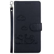 For Redmi K70 / K70 Pro Cute Cats RFID Leather Phone Case(Black)