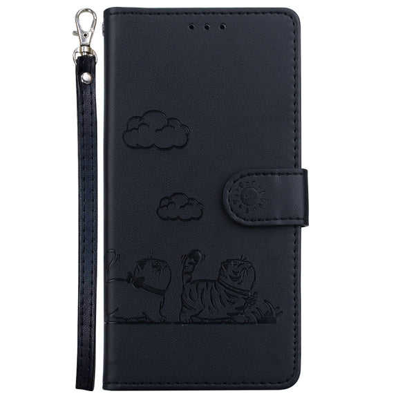 For Redmi K70 / K70 Pro Cute Cats RFID Leather Phone Case(Black)