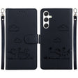 For Samsung Galaxy S25+ 5G Cute Cats RFID Leather Phone Case(Black) - Galaxy S25+ 5G Cases by PMC Jewellery | Online Shopping South Africa | PMC Jewellery | Buy Now Pay Later Mobicred