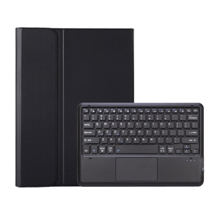 For Samsung Galaxy Tab S10 Ultra A910B-A Touch Pad Detachable Bluetooth Keyboard Leather Tablet Case(Black)