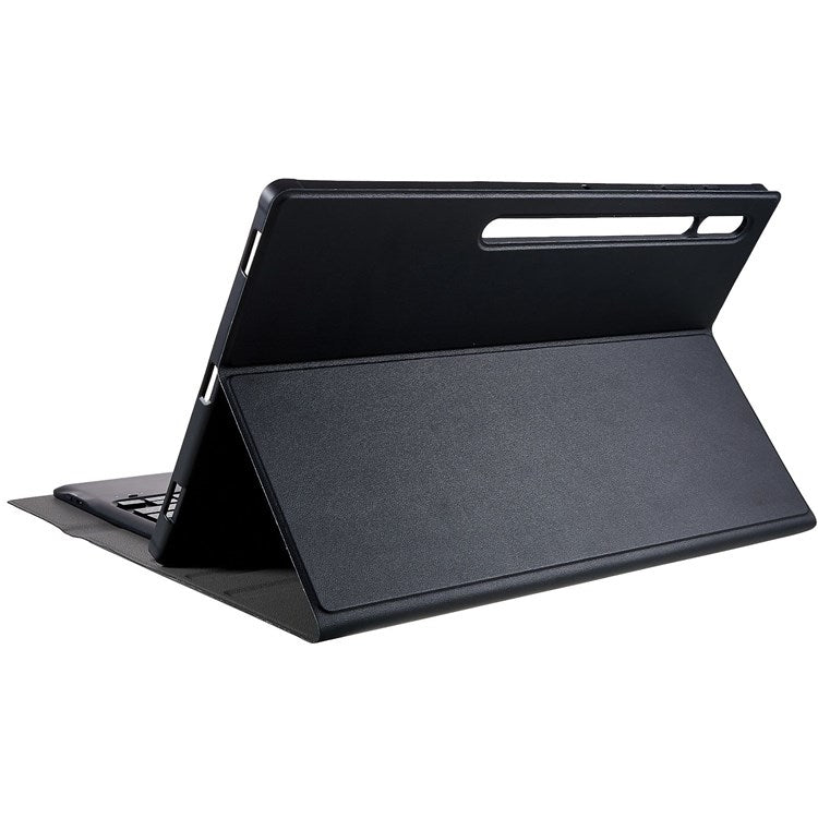 For Samsung Galaxy Tab S10 Ultra A910B-A Touch Pad Detachable Bluetooth Keyboard Leather Tablet Case(Black)