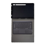 For Samsung Galaxy Tab S10 Ultra A910B-A Touch Pad Detachable Bluetooth Keyboard Leather Tablet Case(Black)