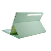 For Samsung Galaxy Tab S10 Ultra A910B-A Touch Pad Detachable Bluetooth Keyboard Leather Tablet Case(Mint Green)