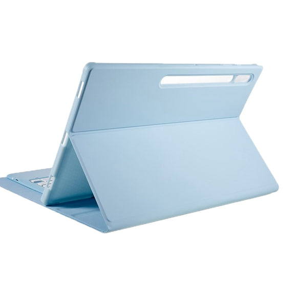 For Samsung Galaxy Tab S10 Ultra A910B-A Touch Pad Detachable Bluetooth Keyboard Leather Tablet Case(Sky Blue)
