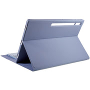 For Samsung Galaxy Tab S10 Ultra A910B-A Touch Pad Detachable Bluetooth Keyboard Leather Tablet Case(Purple)