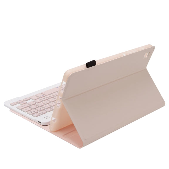 For Redmi Pad SE 8.7 A0N12 TPU Ultra-thin Detachable Bluetooth Keyboard Tablet Leather Case(Pink)