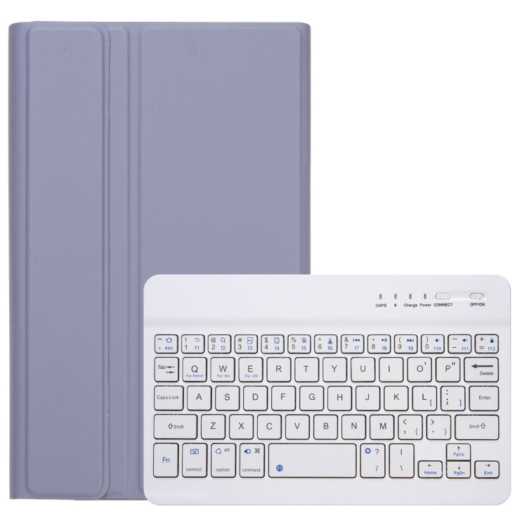For Redmi Pad SE 8.7 A0N12 TPU Ultra-thin Detachable Bluetooth Keyboard Tablet Leather Case(Purple)