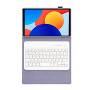 For Redmi Pad SE 8.7 A0N12 TPU Ultra-thin Detachable Bluetooth Keyboard Tablet Leather Case(Purple)