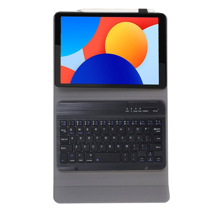 For Redmi Pad SE 8.7 A0N12 TPU Ultra-thin Detachable Bluetooth Keyboard Tablet Leather Case(Black)