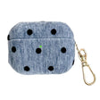 For AirPods Pro 2 Velvet Cloth + PC Headset Shockproof Case(Blue) - For AirPods Pro 2 by PMC Jewellery | Online Shopping South Africa | PMC Jewellery | Buy Now Pay Later Mobicred