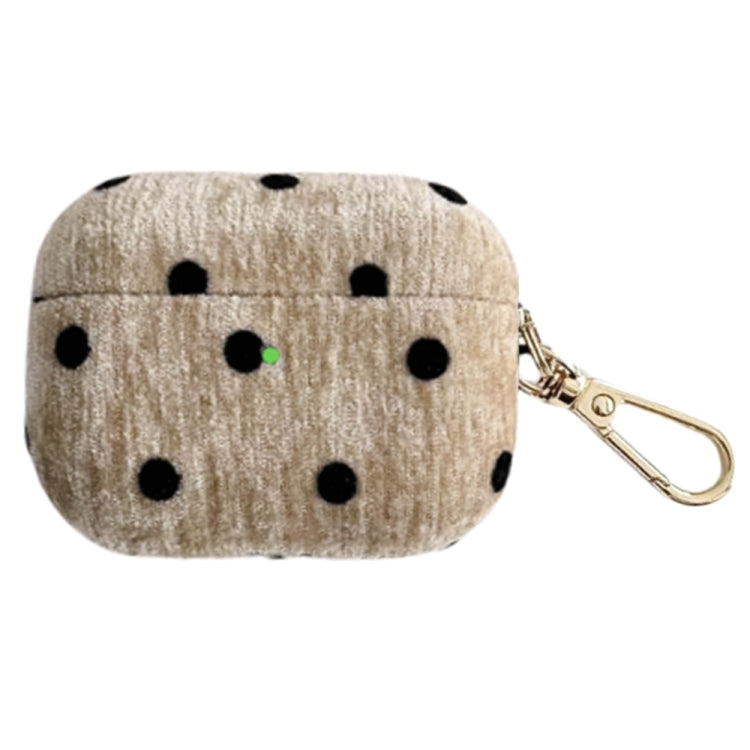 For AirPods 4 Velvet Cloth + PC Headset Shockproof Case(Coffee)