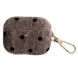 For AirPods 4 Velvet Cloth + PC Headset Shockproof Case(Brown) - For AirPods 4 by PMC Jewellery | Online Shopping South Africa | PMC Jewellery | Buy Now Pay Later Mobicred