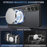 For Meizu 20 Pro Heat Dissipation Aromatherapy MagSafe Holder Phone Case(Black)