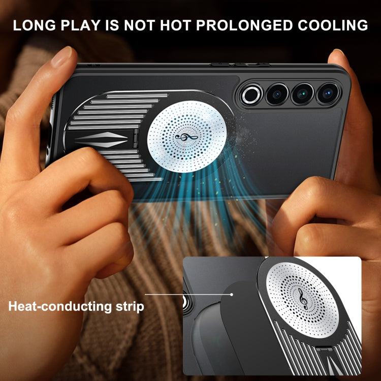 For Meizu 20 Pro Heat Dissipation Aromatherapy MagSafe Holder Phone Case(Black)