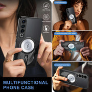 For Meizu 20 Pro Heat Dissipation Aromatherapy MagSafe Holder Phone Case(Black)