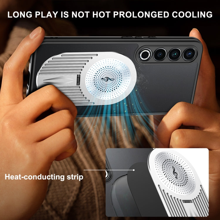 For Meizu 20 Pro Heat Dissipation Aromatherapy MagSafe Holder Phone Case(Silver)