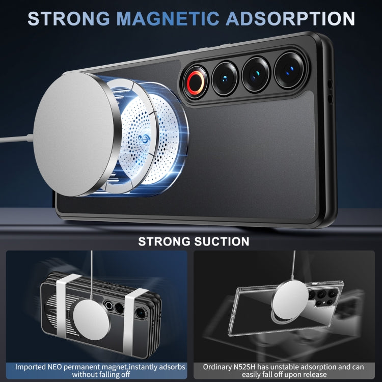 For Meizu 21 Pro Heat Dissipation Aromatherapy MagSafe Holder Phone Case(Black)