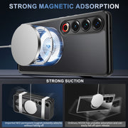 For Meizu 21 Pro Heat Dissipation Aromatherapy MagSafe Holder Phone Case(Black)