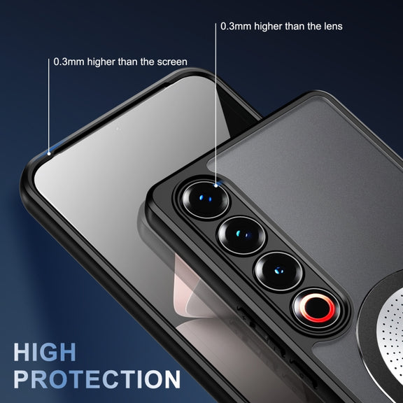 For Meizu 21 Pro Heat Dissipation Aromatherapy MagSafe Holder Phone Case(Black)
