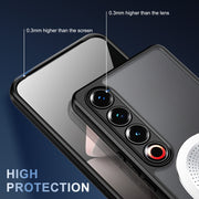 For Meizu 21 Pro Heat Dissipation Aromatherapy MagSafe Holder Phone Case(Silver)