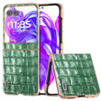 For Motorola Razr 50 ABEEL Electroplating Frame Crocodile Texture Genuine Leather Phone Case(Green) - free shipping - PMC TechLife - Order now!