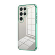 For Samsung Galaxy S25 Ultra 5G Transparent Plating Fine Hole Phone Case(Green) - Galaxy S25 Ultra 5G Cases by PMC Jewellery | Online Shopping South Africa | PMC Jewellery | Buy Now Pay Later Mobicred