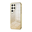 For Samsung Galaxy S25 Ultra 5G Gradient Glitter Powder Electroplated Phone Case(Gold) - Galaxy S25 Ultra 5G Cases by PMC Jewellery | Online Shopping South Africa | PMC Jewellery | Buy Now Pay Later Mobicred