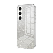 For Samsung Galaxy S25+ 5G Gradient Glitter Powder Electroplated Phone Case(Transparent)