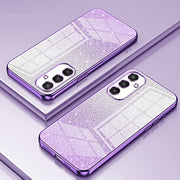 For Samsung Galaxy S25 5G Gradient Glitter Powder Electroplated Phone Case(Purple)