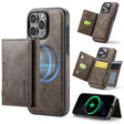 For iPhone 16 Pro Max DG.MING MAGKING-K2 Series MagSafe RFID Card Bag Detachable Phone Case(Coffee) - free shipping - PMC Jewellery - Order now!