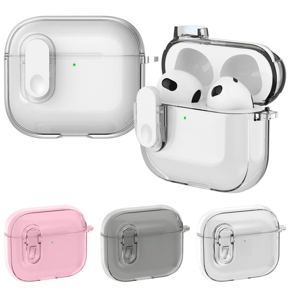 For AirPods 4 Ice Crystals Shockproof Earphone Protective Case(Transparent)