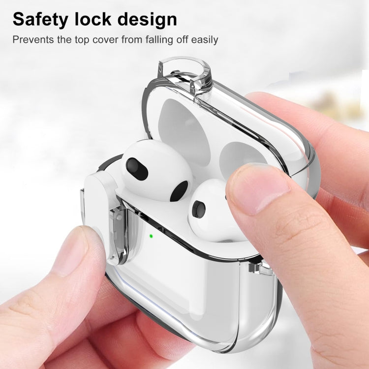 For AirPods 4 Ice Crystals Shockproof Earphone Protective Case(Transparent)