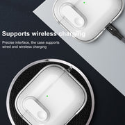 For AirPods 4 Ice Crystals Shockproof Earphone Protective Case(Transparent)