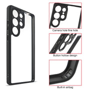 For Samsung Galaxy S25 Ultra 5G Frosted TPU + Transparent PC Phone Case