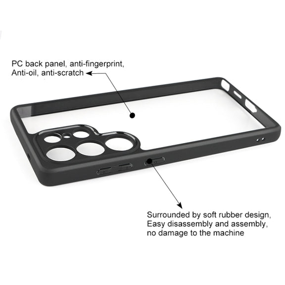 For Samsung Galaxy S25 Ultra 5G Frosted TPU + Transparent PC Phone Case