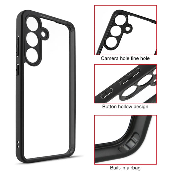 For Samsung Galaxy S25 5G Frosted TPU + Transparent PC Phone Case