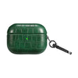 For AirPods Pro Crocodile Texture Earphone Protective Case(Dark Green) - For AirPods Pro by PMC Jewellery | Online Shopping South Africa | PMC Jewellery | Buy Now Pay Later Mobicred