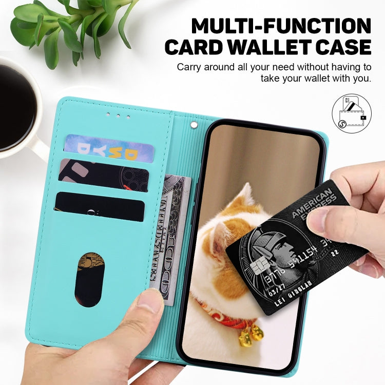 For Tecno Spark Go 2024 / 20 / 20C Cute Cats RFID Leather Phone Case(Green)