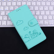 For Tecno Spark Go 2024 / 20 / 20C Cute Cats RFID Leather Phone Case(Green)